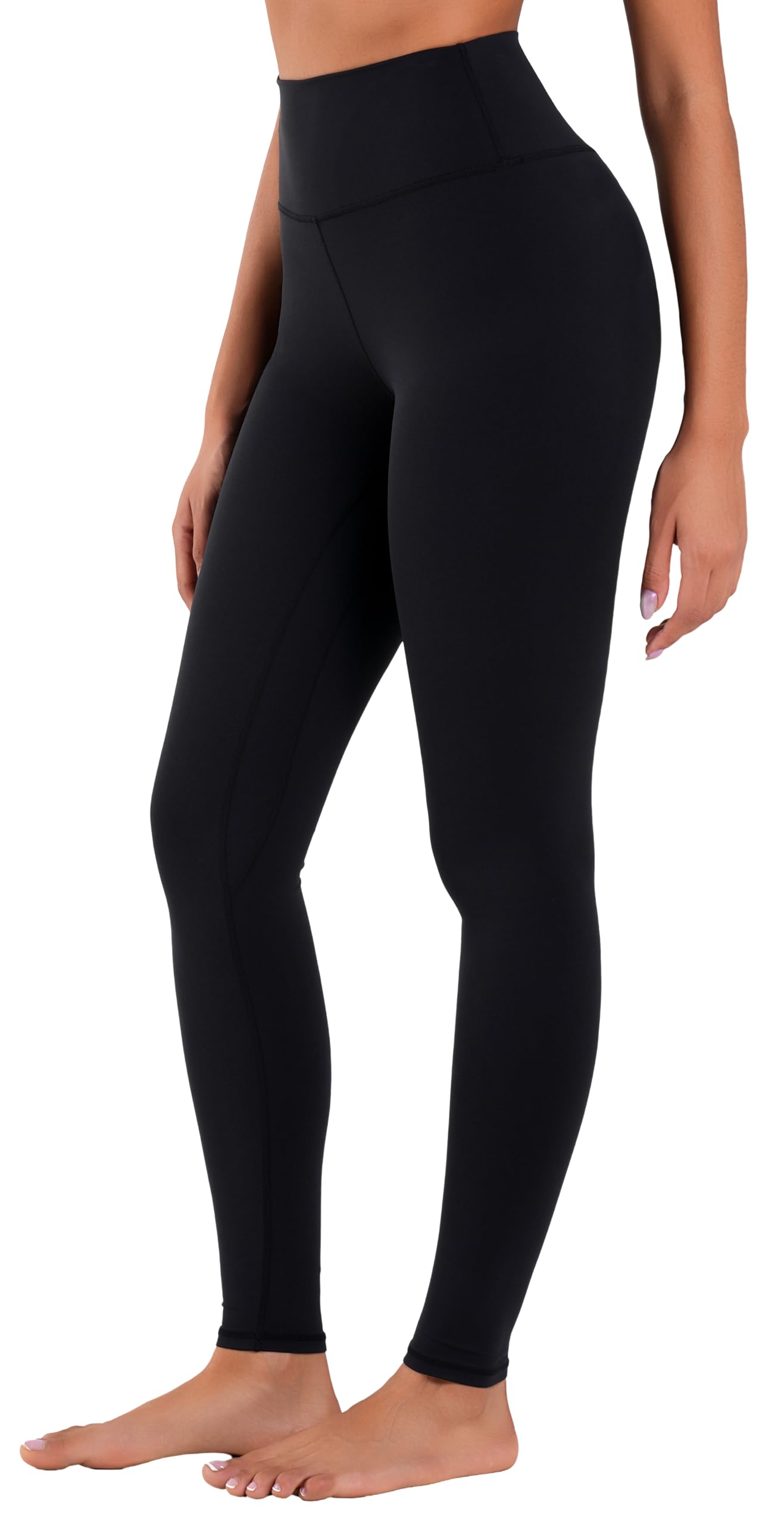 Sunzel - Leggings da allenamento da donna contenitivi a vita alta, nero, M