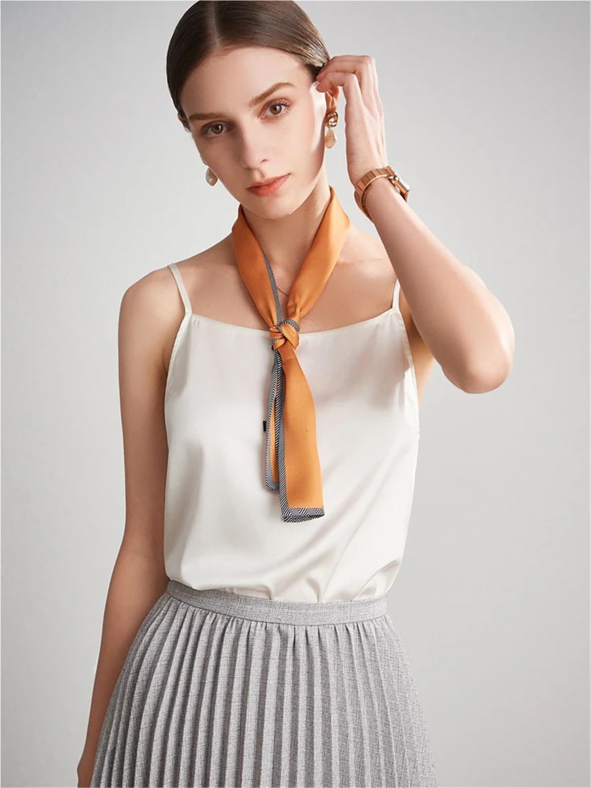 Camisolas de Seda auténtica for Mujer, Camisetas Lisas y cómodas, Camisetas básicas de Primavera y Verano. para Uso Diario, Viajes