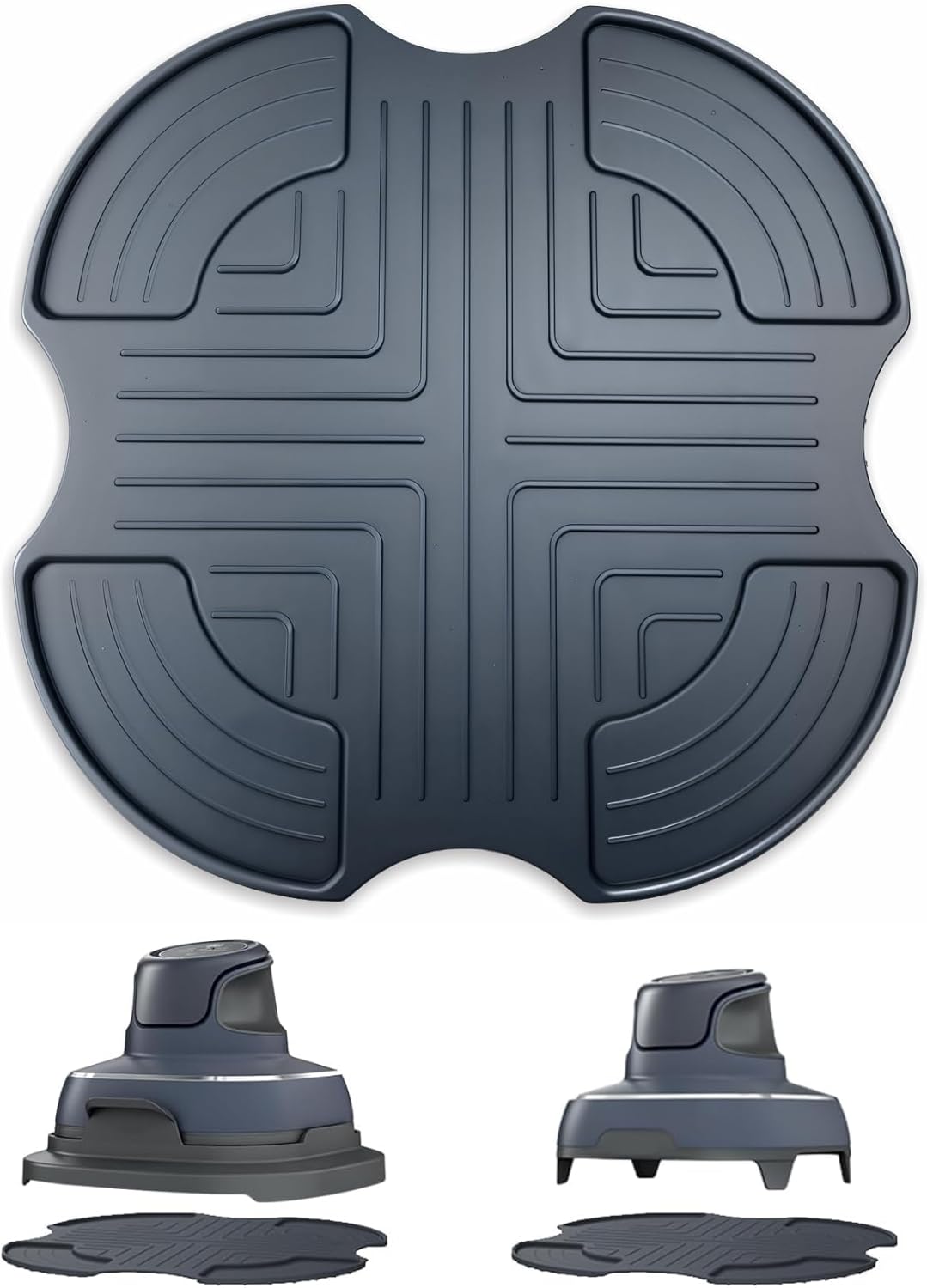 Hitzebeständige Silikonmatte Für NJ Crispi Air Fryer - Rutschfester Arbeitsplattenschutz 26,7cm