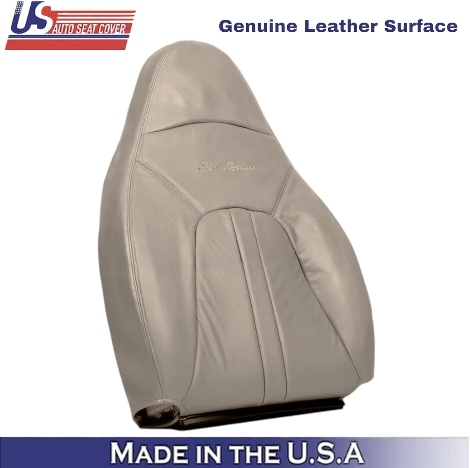 2000-2002 fits Ford Expedition Eddie Bauer Leather Front Top Covers Med Parchment
