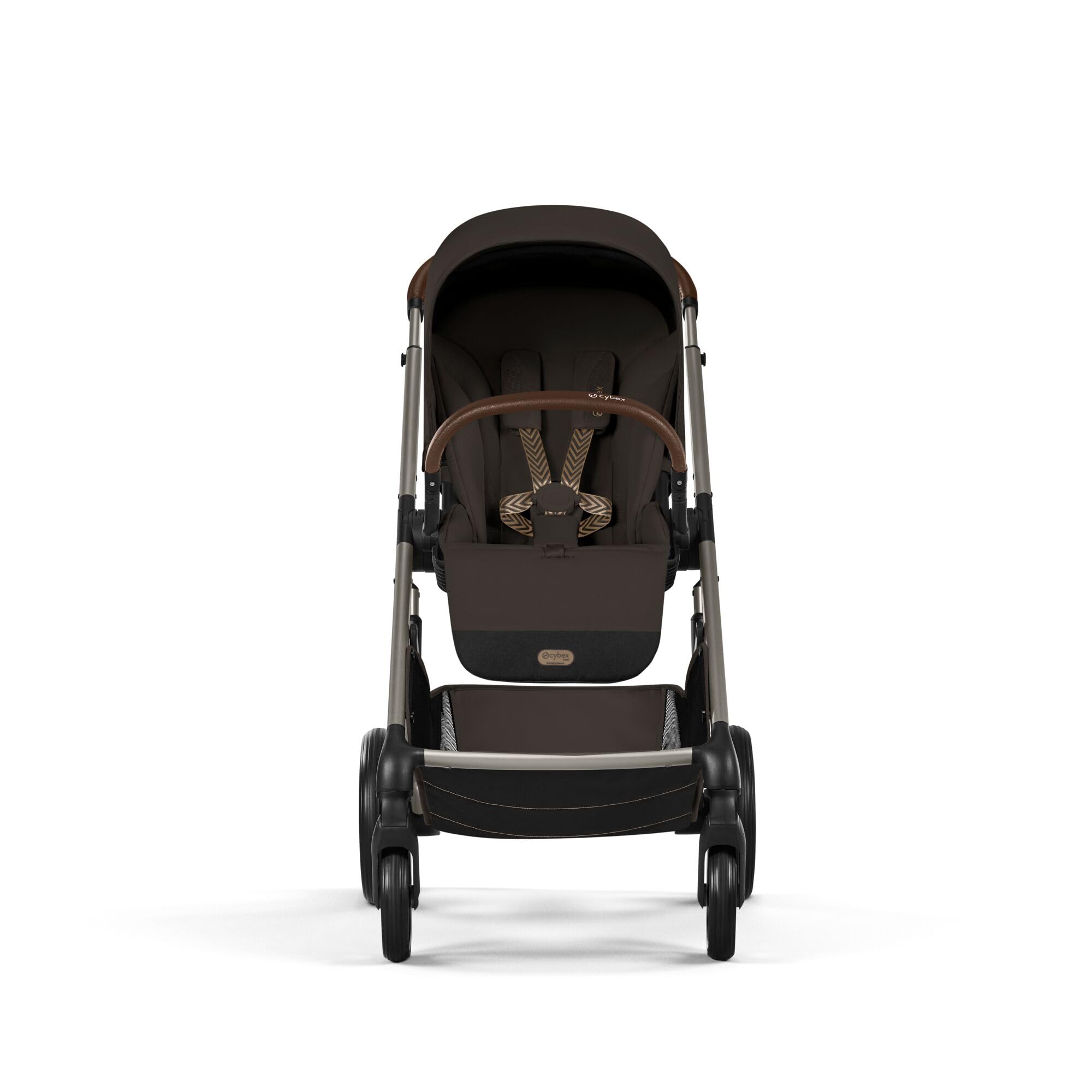 CYBEX Gold Poussette BALIOS S LUX, Chocolate Brown | De la naissance à 4 ans, jusqu'à 22 kg max, système de voyage, position allongée ergonomique, roues tout-terrain