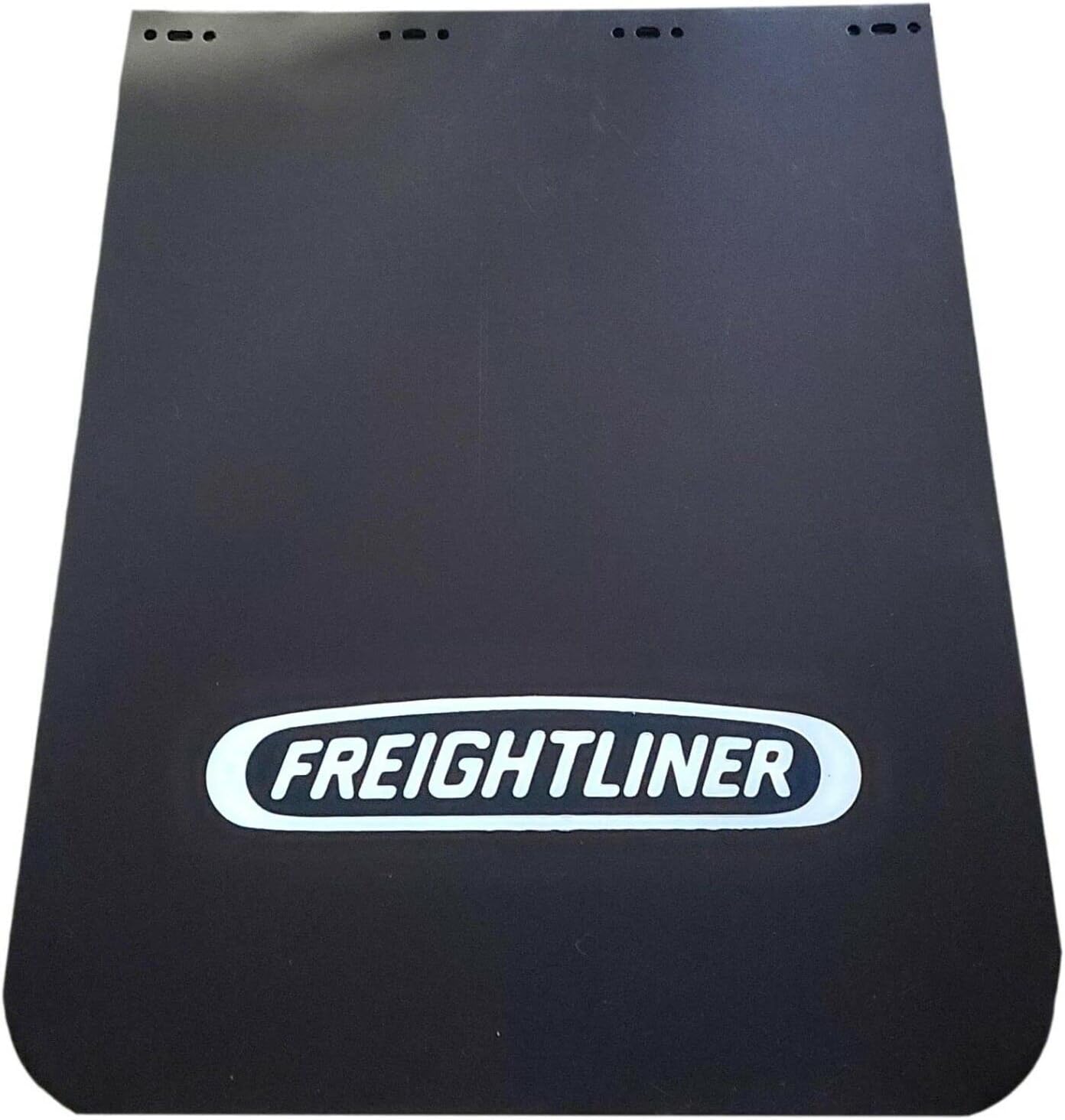 Freightliner Semi-Truck 24" x 30" Black Polyurethane Mud Flaps w/Logo - 2 (1 Pair)
