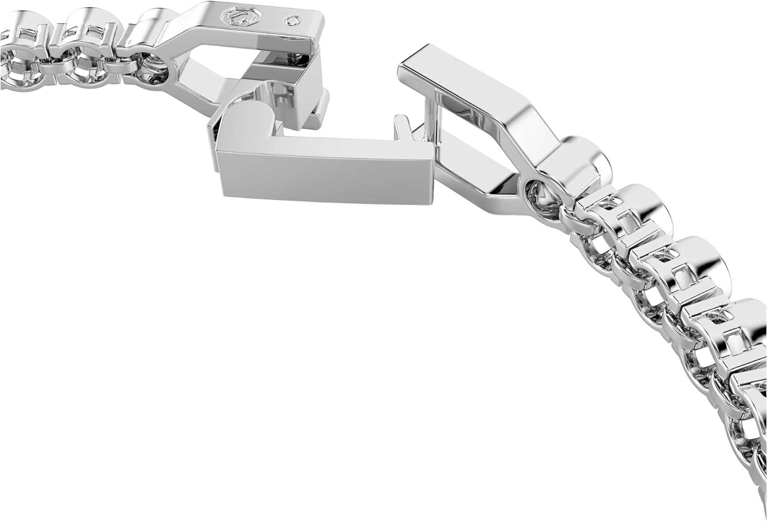 Swarovski Imber Emily Tennis bracelet, Round cut, Black, Rhodium finish - Image 3