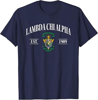 Lambda Chi Alpha Fraternity Est.1909 LXA Lambda Chis LCA T-Shirt