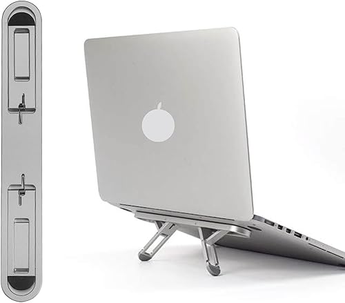 Aporia - Soporte adhesivo invisible súper delgado para laptop, soporte elevador  Plegable ligero portátil  Crea flujo de aire que reduce el ruido y