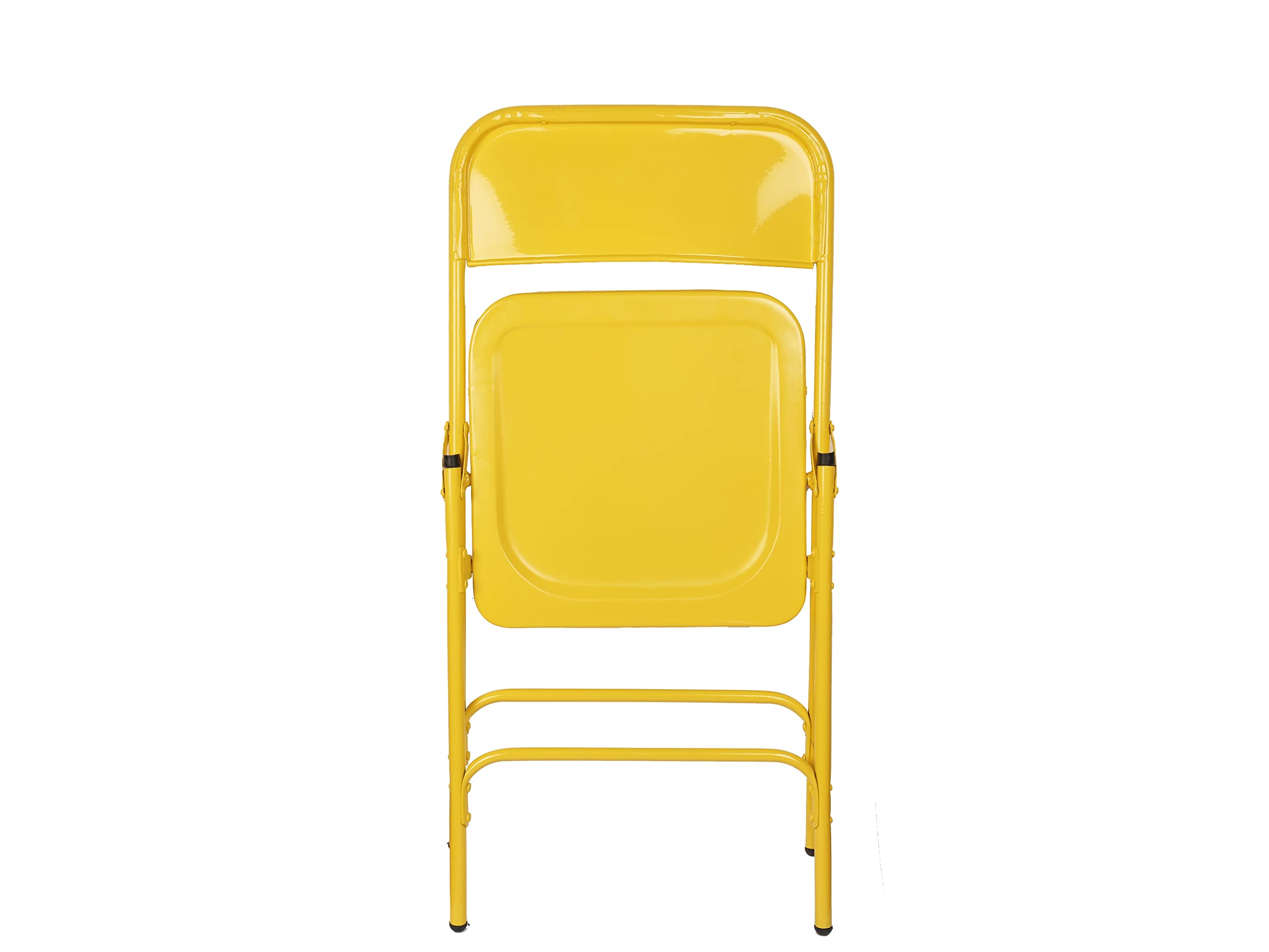 Grandwill Carbon Steel Trendy Folding Chair For Home/Study Chair And Restaurant Chair (Yellow) 3