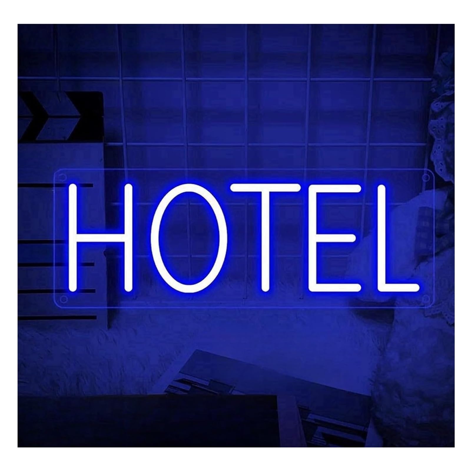 Zynther Neon lamp for neon Sign for Panel for Hotels, Wall Decor, Business Signs(50cmx18cmB)