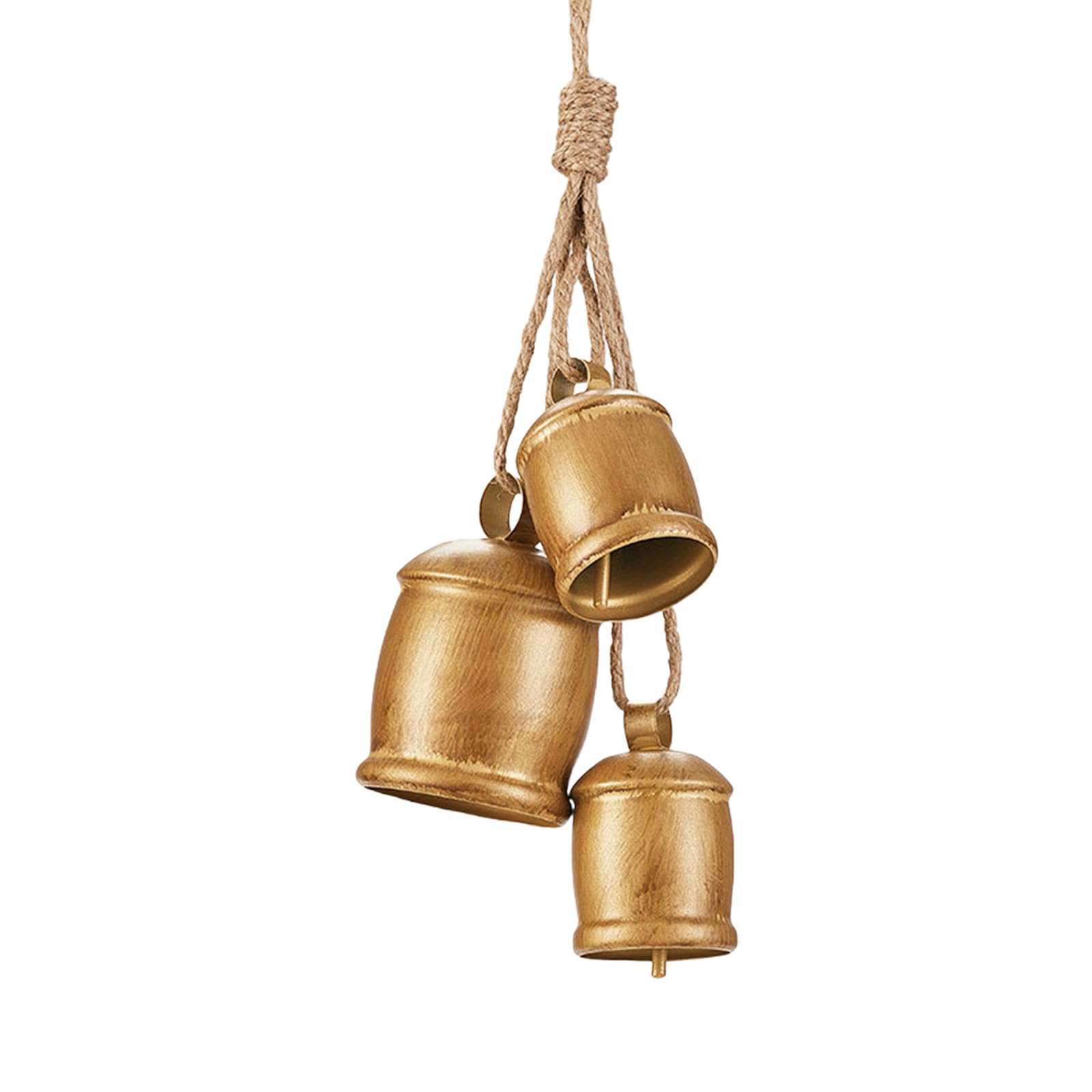 Buxuaaaa Christmas Tree Ornament Metal Finish with Clear Sound for Party Home Decoration Decorative Bells Pendant Christmas Bells Ornament