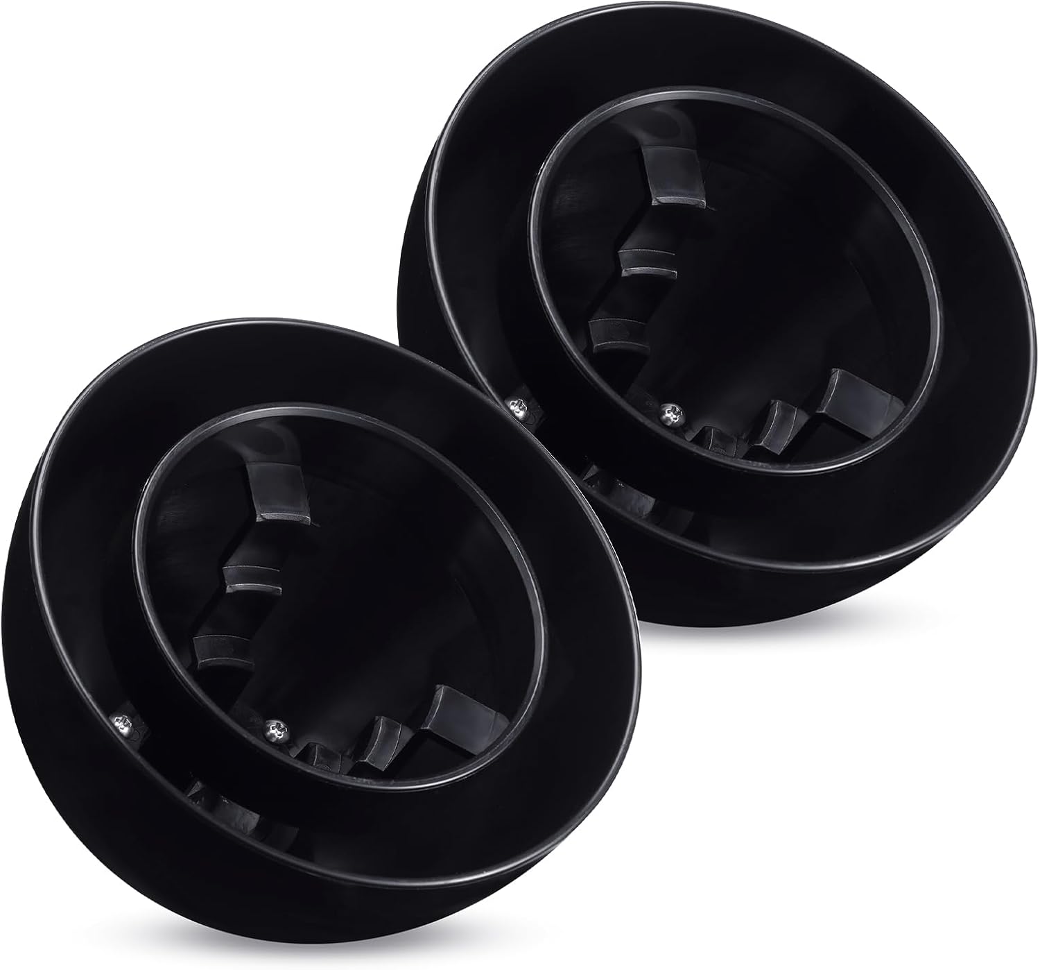 2pack PVC Furnace Flue Pipe Vent Cap for 1.5" 2" 3" Pipe Hemispherical Flue Roof Vent Cap Keep Small Animals Out of Exterior Exhaust Cover (Black) 2 Black