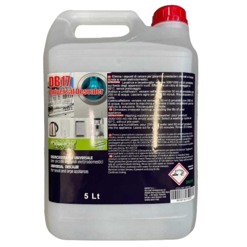 Universal-Kalklöser elektrisch 5 l, DB17, Geschirrspüler, Waschmaschine, Kessel, Kaffeemaschine, Bügeleisen (15 l)