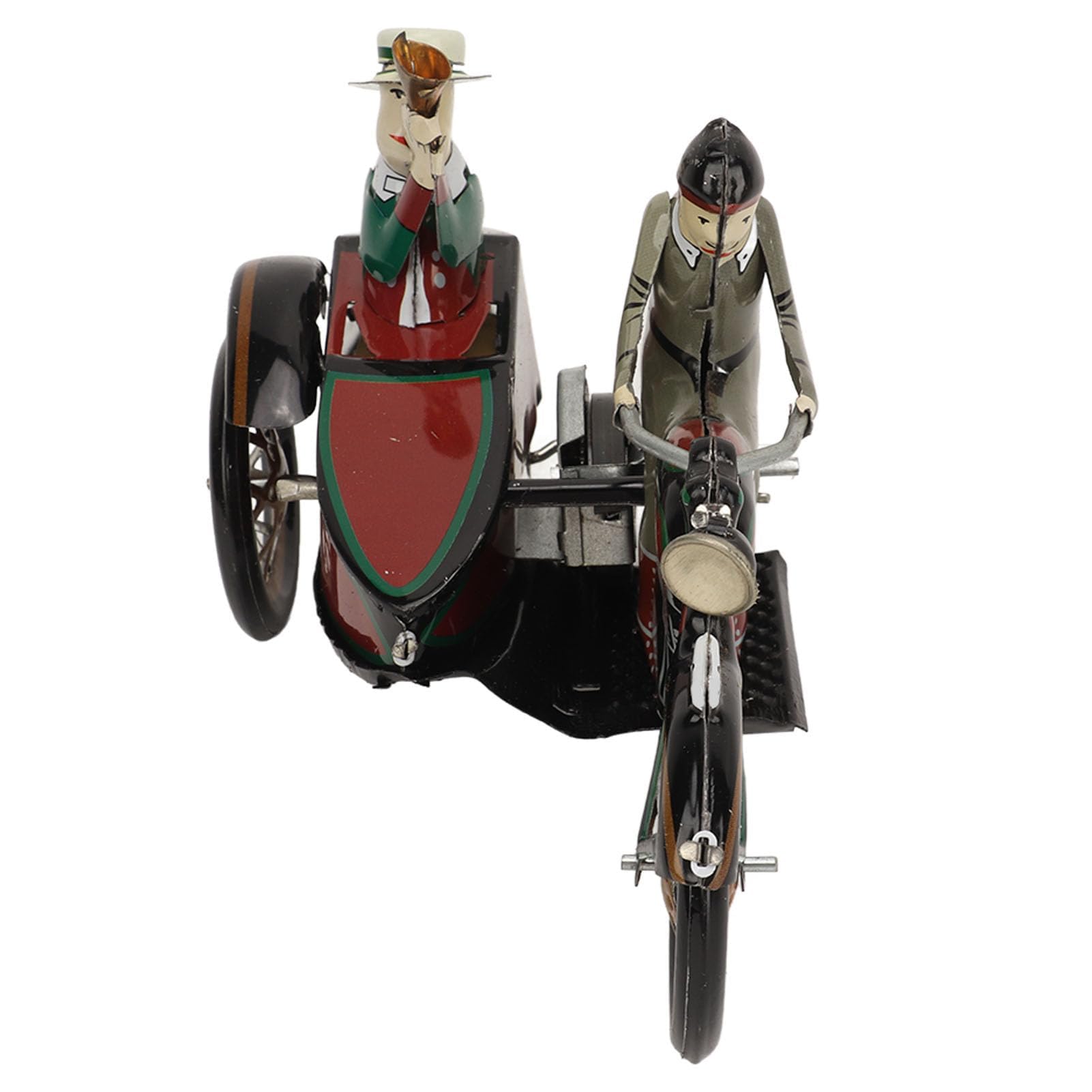 Alomejor Giocattolo Vintage in Latta da Collezione, Giocattolo a Carica per Motocicletta a 3 Ruote, Ornamenti Personalizzati per Ragazzi e Ragazze