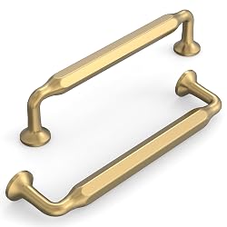 KNOKLOCK 10 Pack 5 Inch(128mm) Kitchen Cabinet Handles Champagne Bronze Cabinet Pulls Gold Kitchen Cabinet Hardware Drawer Pulls for Dresser Cupboard Wardrobe