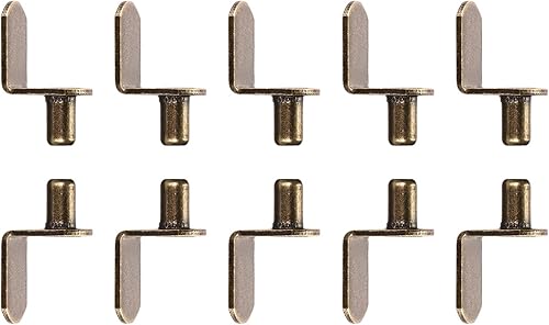 DTGN clavija de soporte para estante en L de 0.24 x 0.39 pulgadas (DXL) - Paquete de 50 unidades - Bueno para estante de muebles - Soporte de