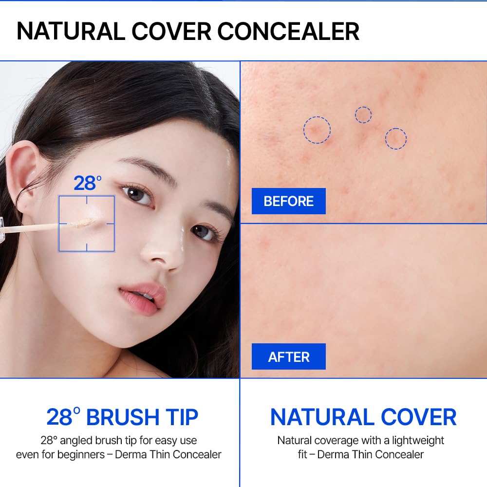 DERMA THIN CONCEALER 23 Years Old Dar Machine Concealer, Authentic Product, Domestic Shipping, #0.5 Pink Beige (#0.5 Pink Beige)