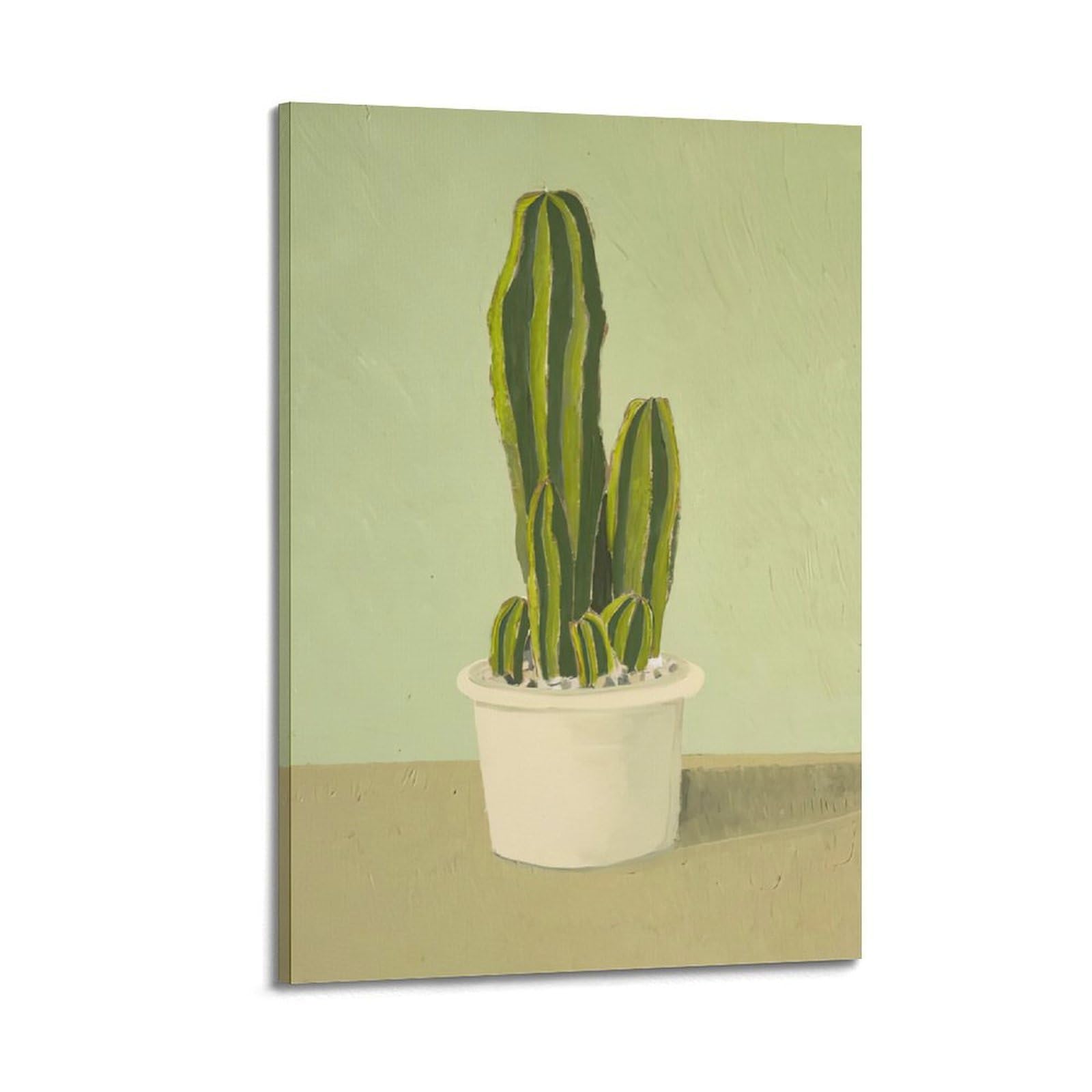 DLJGDS Simple Plant Poster Oil Painting Cactus Decorative Painting Canvas Wall Posters And Modern Family Bedroom Decor 20x30inch(50x75cm)
