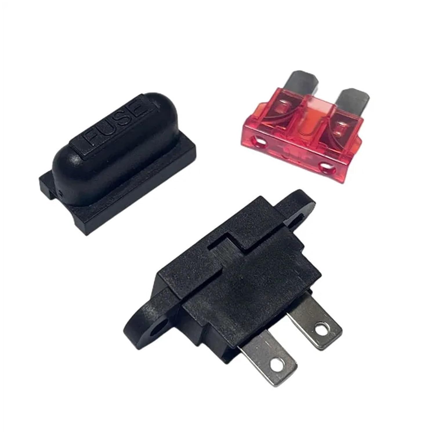 10sets Standard Middle Fuse Holder with Fixed Ear Car Boat Truck ATC ATO Blade 5A - 40A(15A)