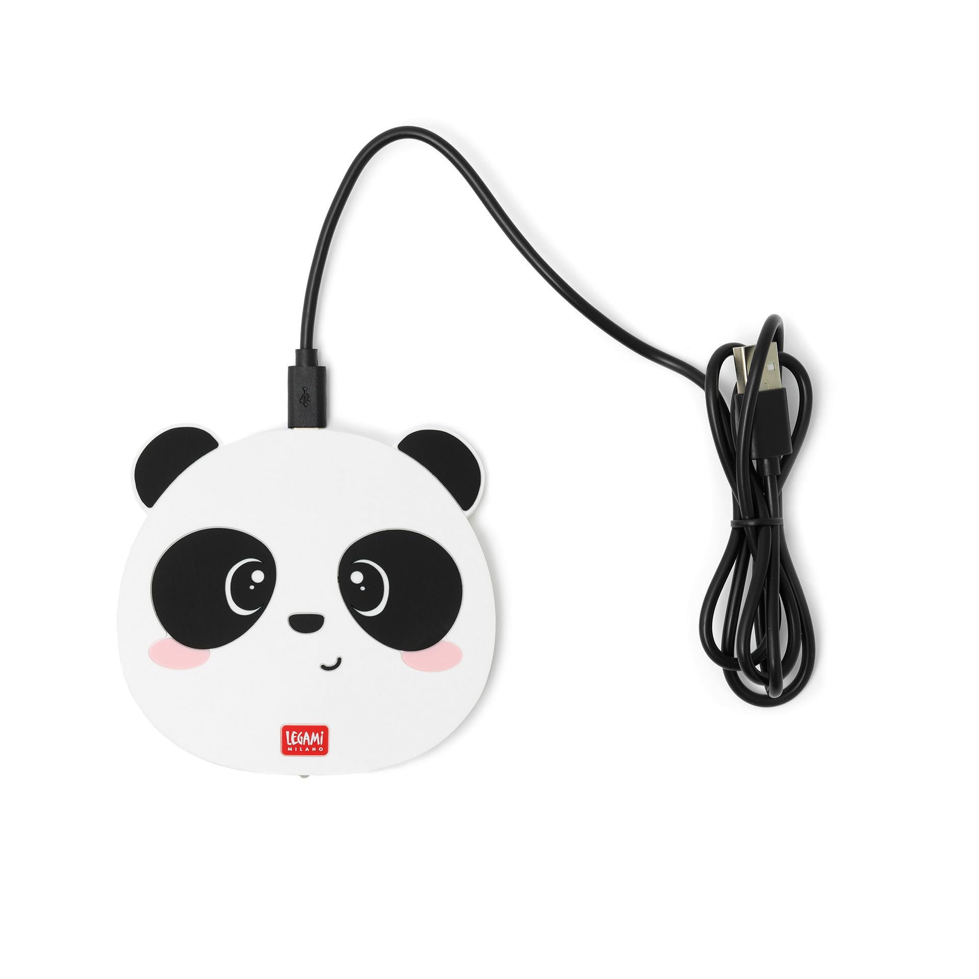 Legami Super Fast 40032431 Caricabatterie Wireless per Smartphone, Multicolore (Panda)