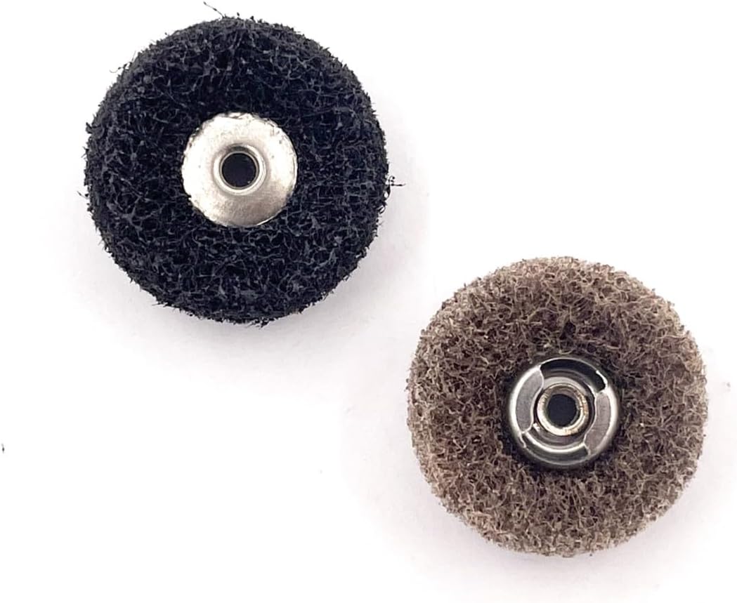 Pack of 2#2615E511AA #511E Abrasive Buffs 180 Grit & 280 Grit Finishing Abrasive Buffs Replacement Part New For Dremel