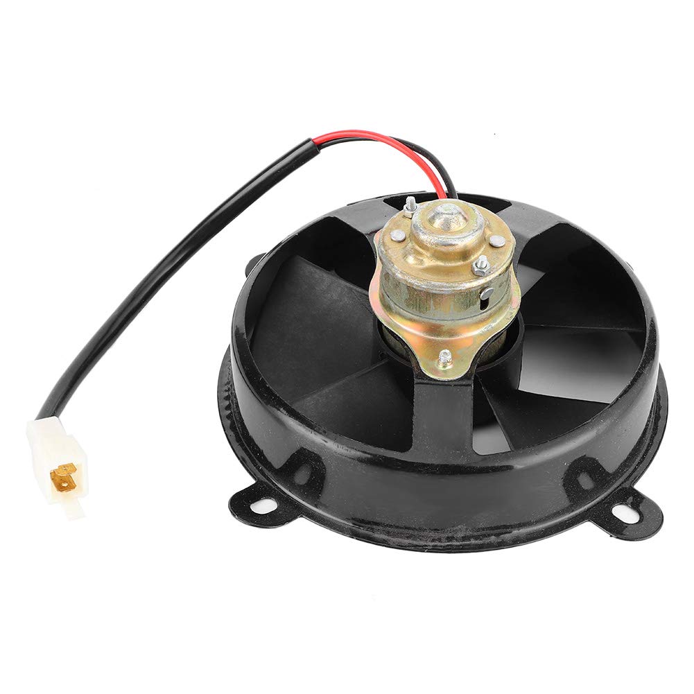 Ventola del Radiatore Elettrica Nera da 6 Pollici, Ventola di Raffreddamento del Radiatore del Motore Durevole in Ferro da 12 V, Resistente agli Urti, Prestazioni Stabili per Dirt Bike