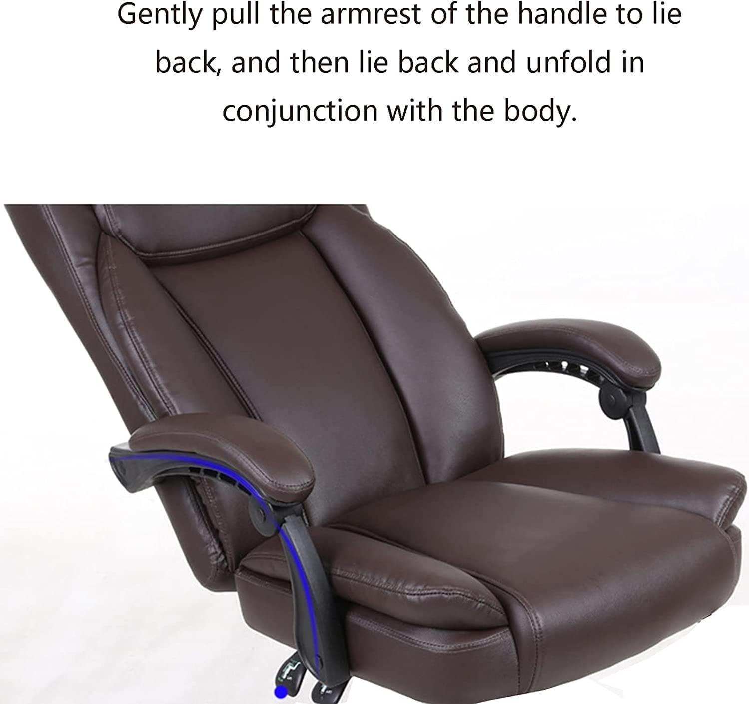 Krzesło biurowe, wygodne krzesło gamingowe, obrotowe krzesło biurowe, komputerowe, wysokie oparcie, fotel biurowy, fotel do domu, ergonomiczne (czarne)