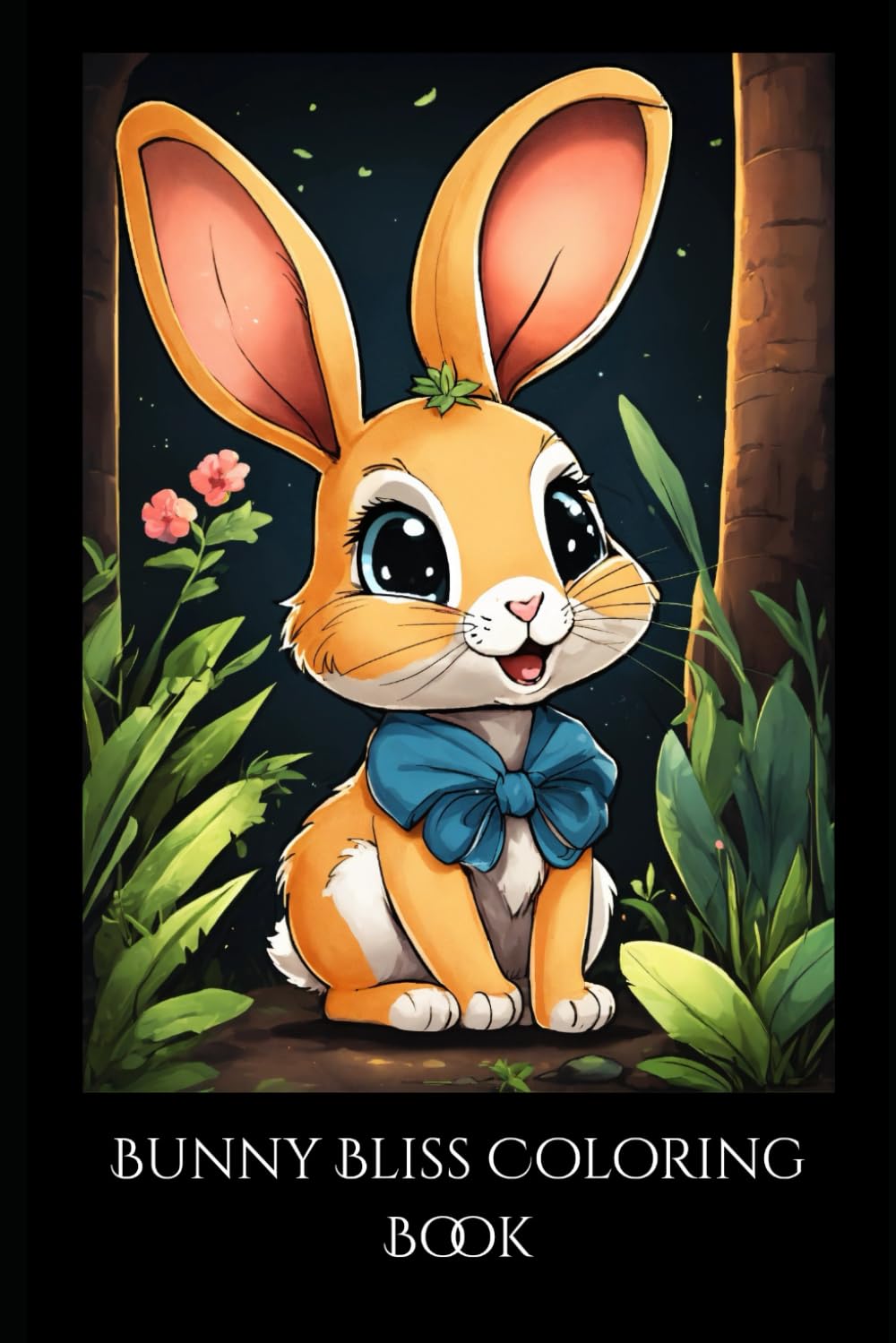 Bunny Bliss Coloring Book: Adorable Rabbit Coloring Pages for Kids & Adults to Relax, Unwind, and Spark Creativity