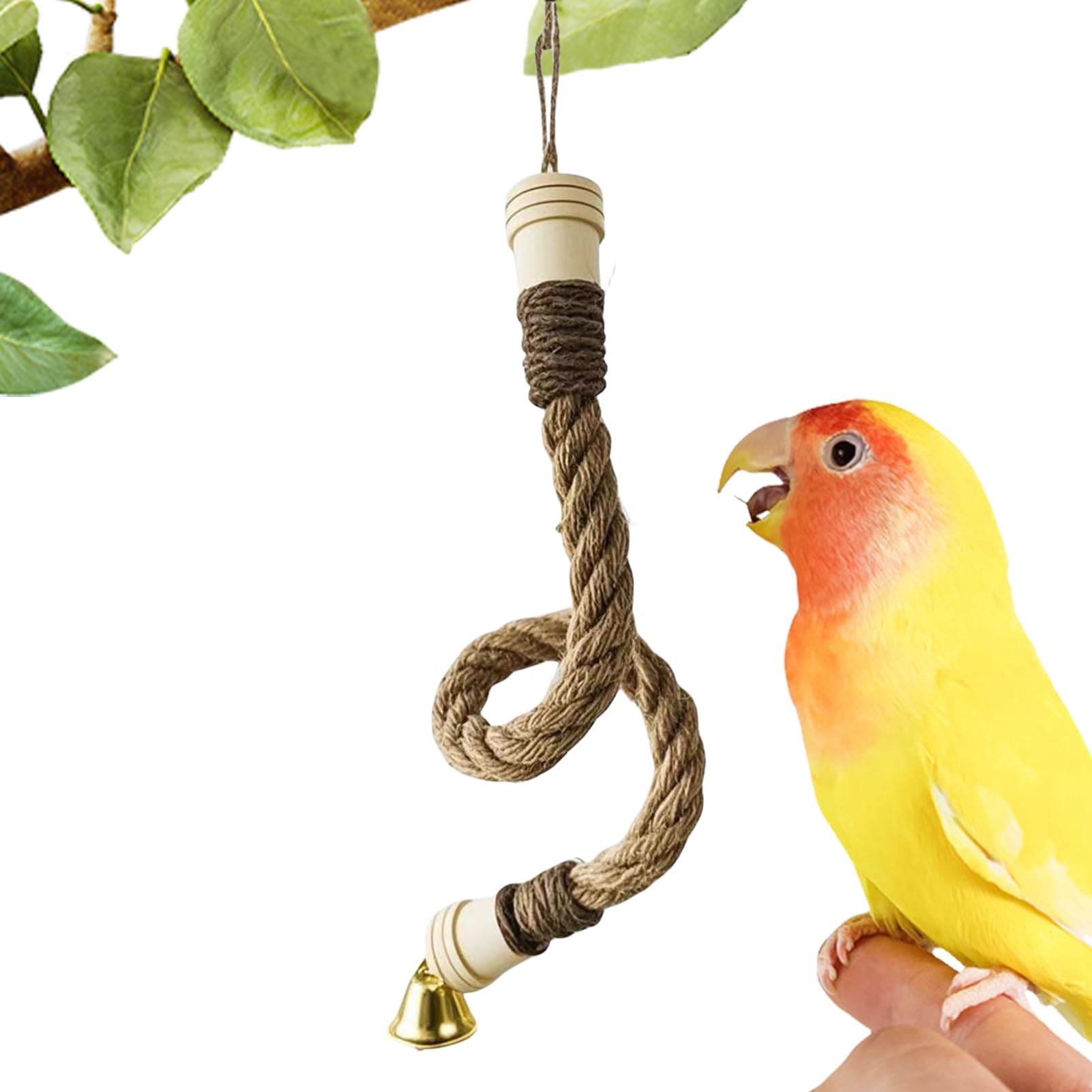 Bastoni da arrampicata per gabbie per uccelli – Altalena flessibile per voliera, balcone, terrazza, parrocchetti ondulati Conure