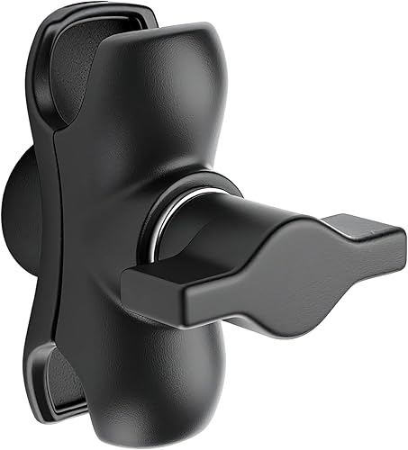 Brazo de montaje RAM compatible con brazo de doble enchufe de metal, adaptador de bola doble de 1 pulgada, rotación de 360, barra de extensión para