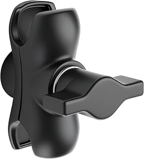 메탈 더블 소켓 암 호환 RAM 마운트 암, 2.5cm(1인치) 더블 볼 어댑터, 360° 회전, 휴대폰 홀더용 연장 로드, 자전거, 오토바이, 트럭용 (쇼트)
