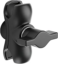 Metal Double Socket Arm Compatible RAM Mount Arm, 1" Double Ball Adapter, 360° Rotation, Extension Rod for Phone Holder, for Bike, Motorcycle, Truck. (Short)