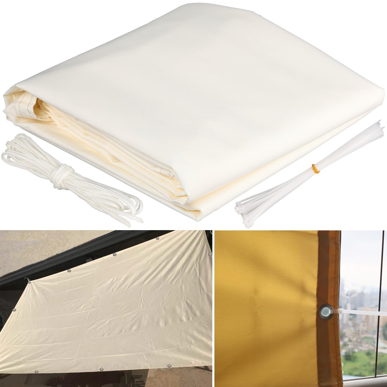 sonnensegel 1x3m 1x3m, Sonnensegel 1x3 Wasserdicht Sonnensegel Rechteckig mit Ösen Multi Farbe und Größe Sonnensegel Balkon Ohne Bohren Sonnenschutz mit Spannseilen für Garten Terrasse, Taupe Sunware Aufbewahrungsbox Nesta für vintage riding goggles Size:7 1/4