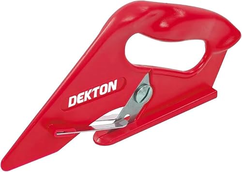 Dekton Universal Carpet Cutter-Plastic Moulded Handle, Sk5 Steel Blade|Sprung Arms| Single-screw Blade-change| Designed By Cutting Of Carpet, Vinyl, Heavy Duty Fabrics| Length 230mm|Quick Blade Change