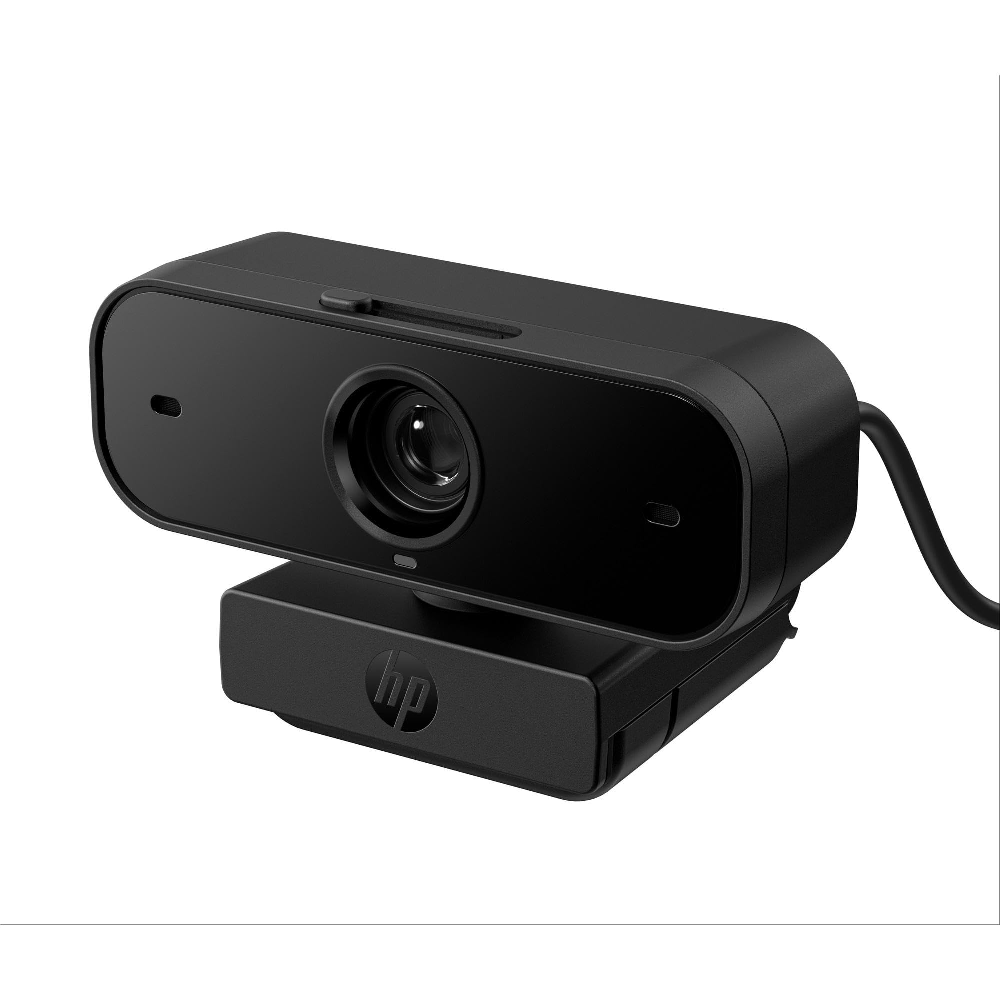 HP 430 Webcam FHD 1080p, Messa a Fuoco Automatica, Rotazione a 360°, Campo Visivo fino a 85°, Doppio Microfono con riduzione del Rumore, Compatibile con Zoom, Coperchio Privacy, Nera