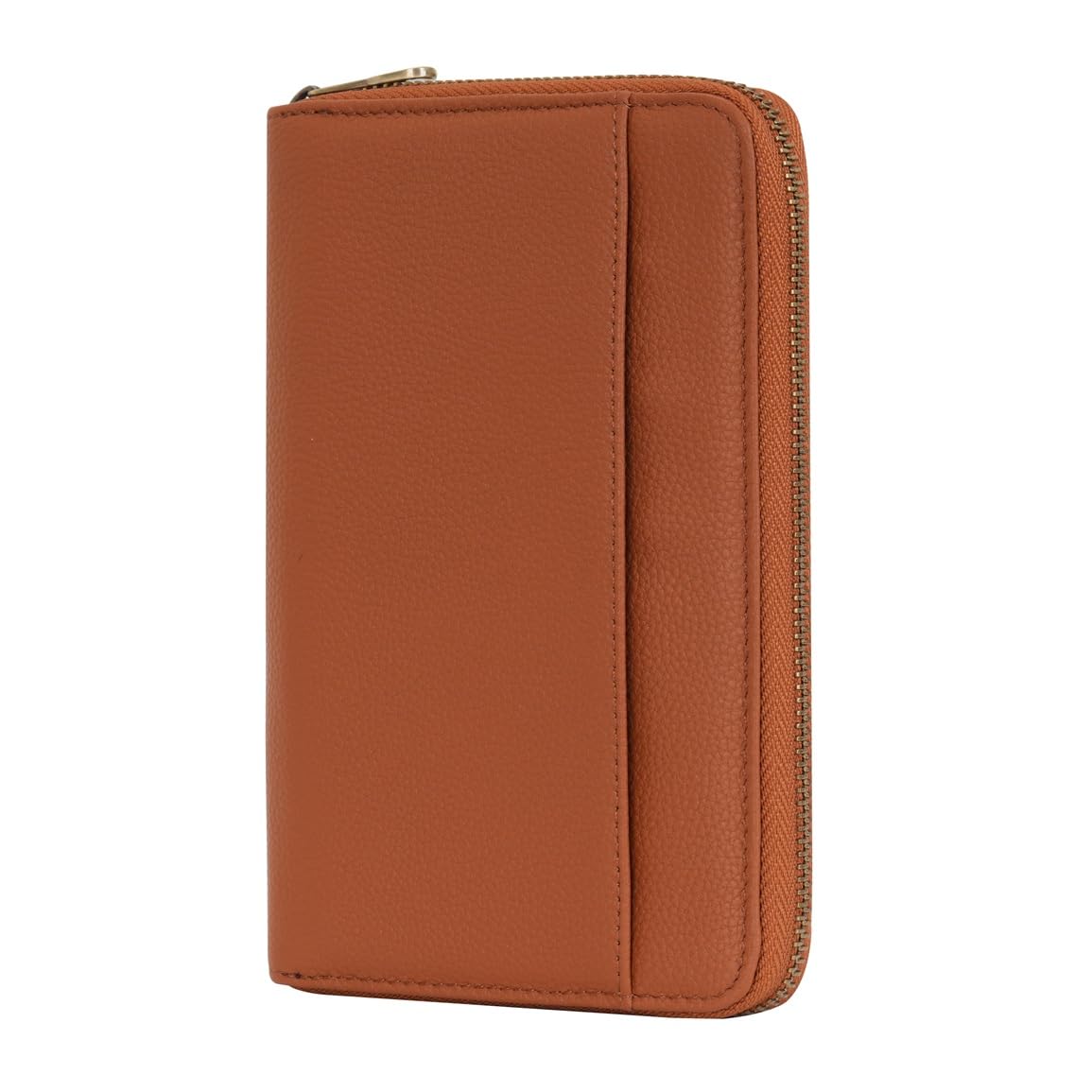 WASON Leather Zipper Travel Passport Wallet Holder RFID Blocking Cover, Passport case Pocket Slot for Card, Cash, ID, Boarding Pass and Ticket for Men