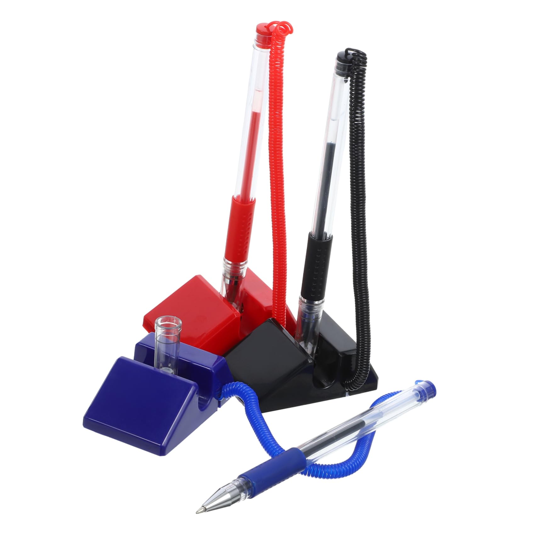 jojofuny 15pezzi Gel Scrivania Con Base Per Reception e Ufficio Penne Per Contatori Blu Nero e Scrittura e Per Professionali