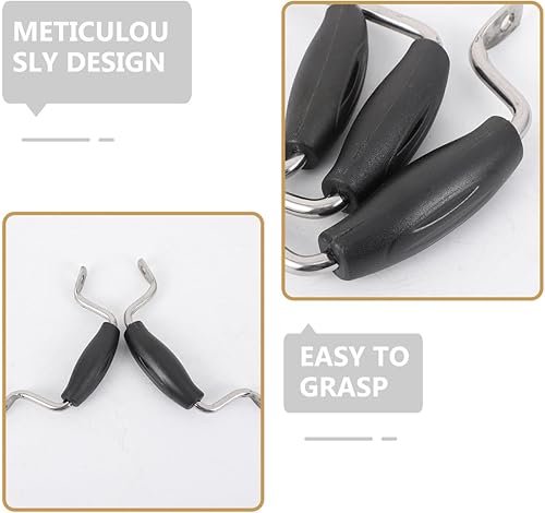 Miniatura 8 de 1 juego de pomos de repuesto para tapa de olla, agarres de mango de tapa de cacerola, agarres de acero inoxidable, asas de sujeción con tornillos, 2