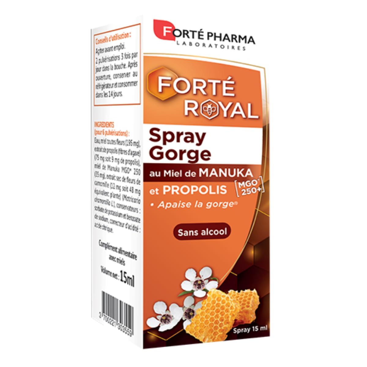 Forté Pharma FortéRoyal Spray Propolis Gorge au Miel de Manuka 15ml