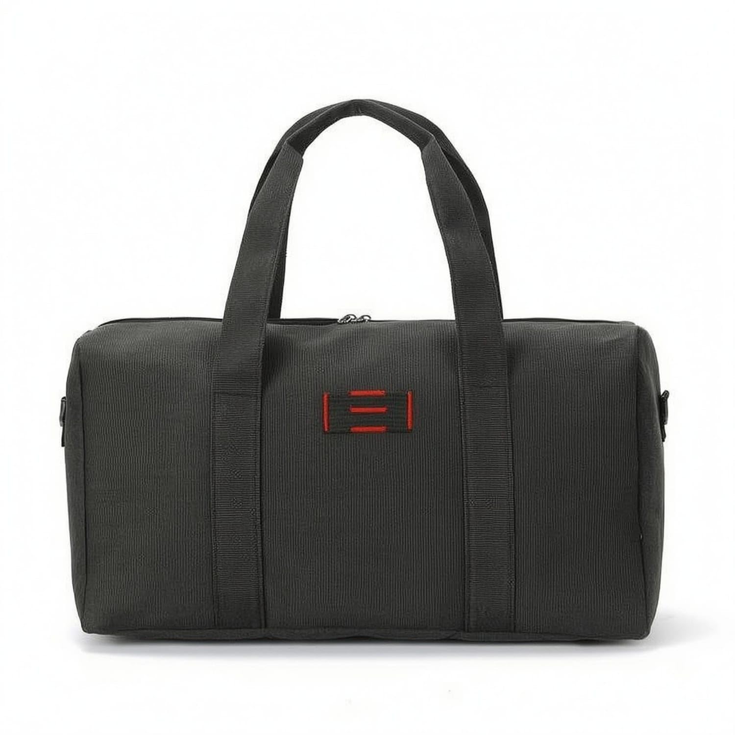URJIX™ Top Zip Canvas Duffel Bag Carrying Handles Gray | Closure Carrying Canvas Gray-image-30