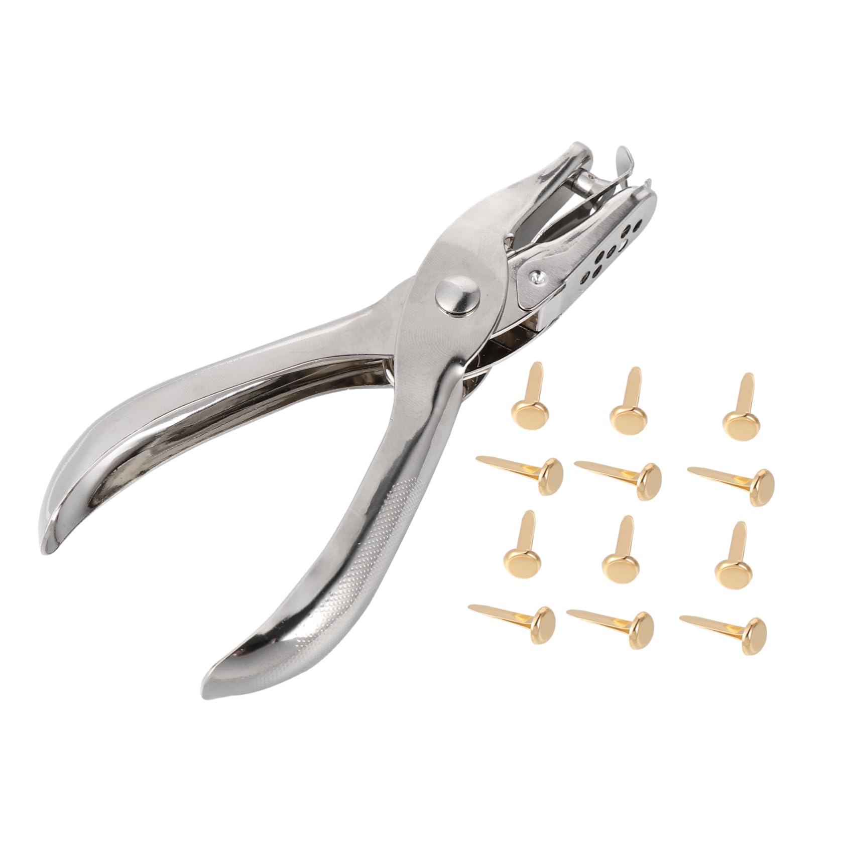 OSALADI 200pcs Iron Mini Brads DIY Craft Brads with Brass Plating Perfect for Scrapbooking Cards Making