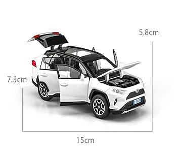 1/18 トヨタ RAV4 ダイキャスト SUV ホワイト 合金製 限定モデル Amazon | ☆ 1/18 トヨタ RAV4 | ミニカー・ダイキャストカー