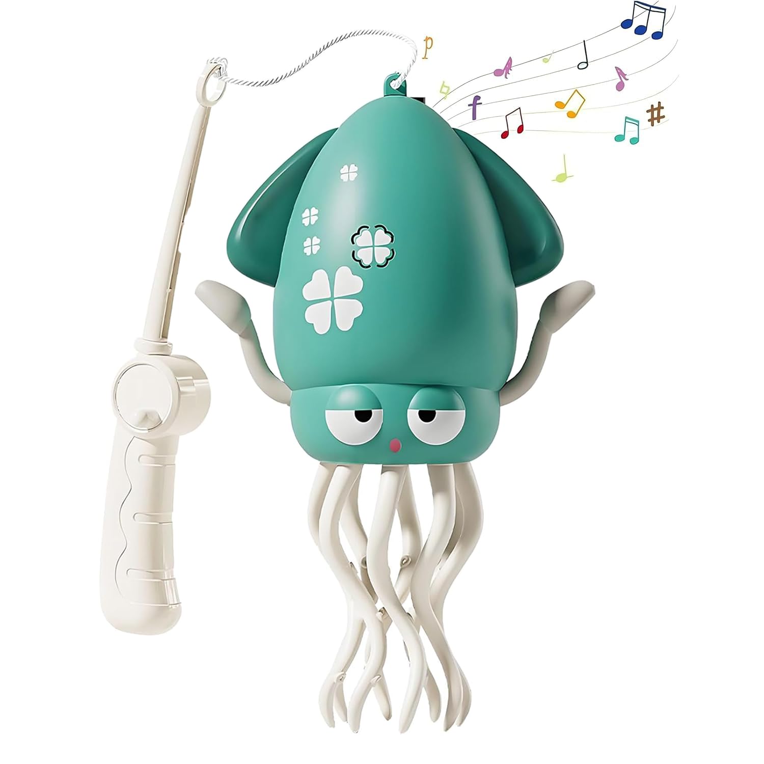 Magical Dancing Octopus Toy, Interactive Electric Crawling Squid with Automatic Obstacle Avoidance Sensor, LED Lights&Music, Rechargeable Dancing Music Squid Toys - Birthday Gifts (Green)-image-34