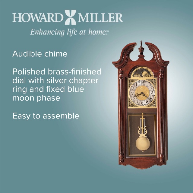 Amazon.com: Howard Miller Fenwick Wall Clock – Wooden Pendulum