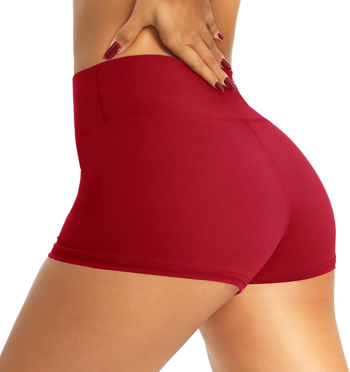 QGGQDD Workout Biker Shorts for Women - 3"/5"/8" High Waisted Tummy Control Spandex Booty Shorts for Gym Yoga Volleyball