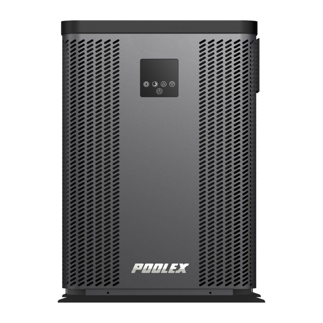 poolomio Full Inverter Wärmepumpe Pool 9 kW Silverline Top 90 | WiFi Pool Heizung für Pools 40–50 m³ | Energieeffizienter & leiser Poolheizer mit Titan Wärmetauscher | COP bis 11,11
