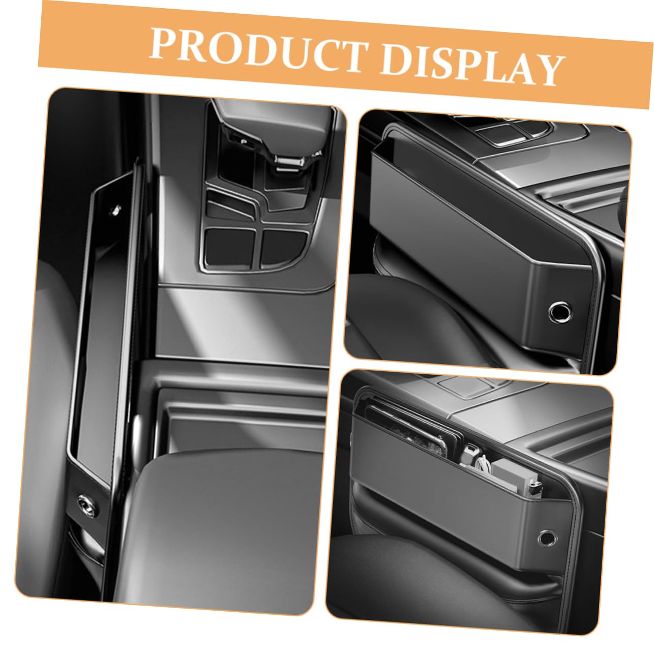 TOPBATHY Caja De Almacenamiento Del Asiento Para Coche Organizador De Huecos De Asientos Almacenamiento Color Negro Material Resistente Para El Orden Tu Vehículo