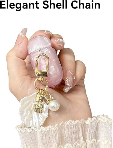 Miniatura 6 de Compatible con AirPods 4 2024, bonita funda protectora de TPU para AirPods con kit de limpieza y accesorios de cordón para mujeres y niñas (rosa)