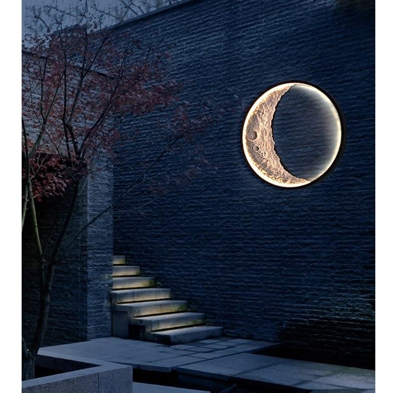 Applique murale extérieure D60cm blanche lune étanche IP54 modèle DLS001