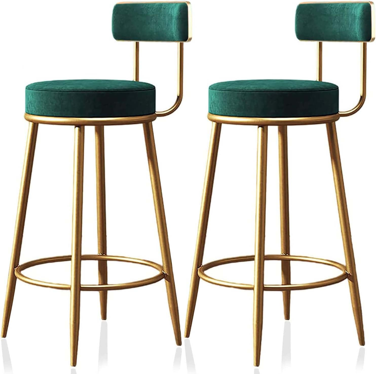 FLBT Bar Stools Set of 2, Modern Bar Stools, Counter Height Bar Chairs