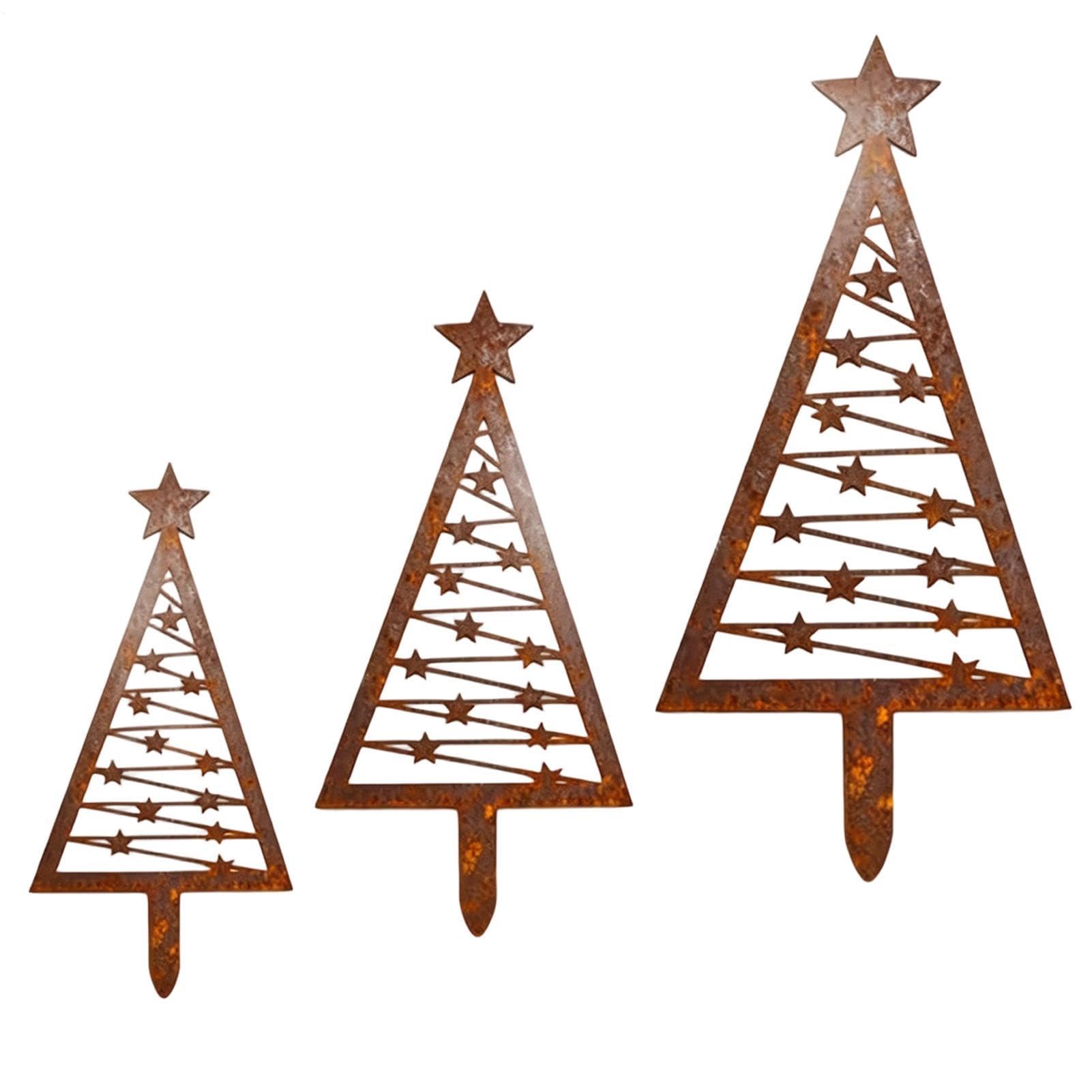 Sapin de Noël en métal pour aménagement extérieur | Le cadeau idéal pour embellir un grand jardin