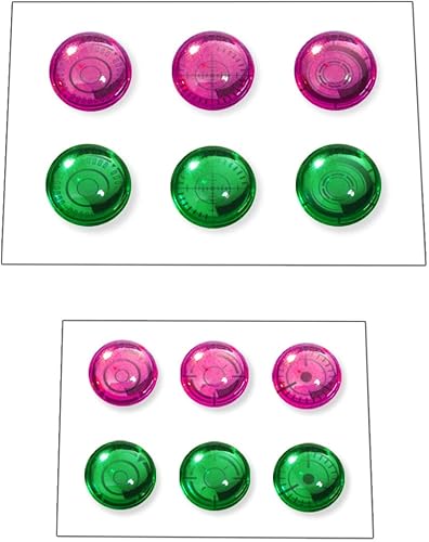 BANDAI Spirits Customized Materials (3D Lens Seals) Color Coded Plastic Model, Pink, Green