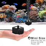 PULACO 50GPH 3W Mini Submersible Water Pump for Aquariums, Fish Tank, Pond, Fountain, Hydroponics - Image 4